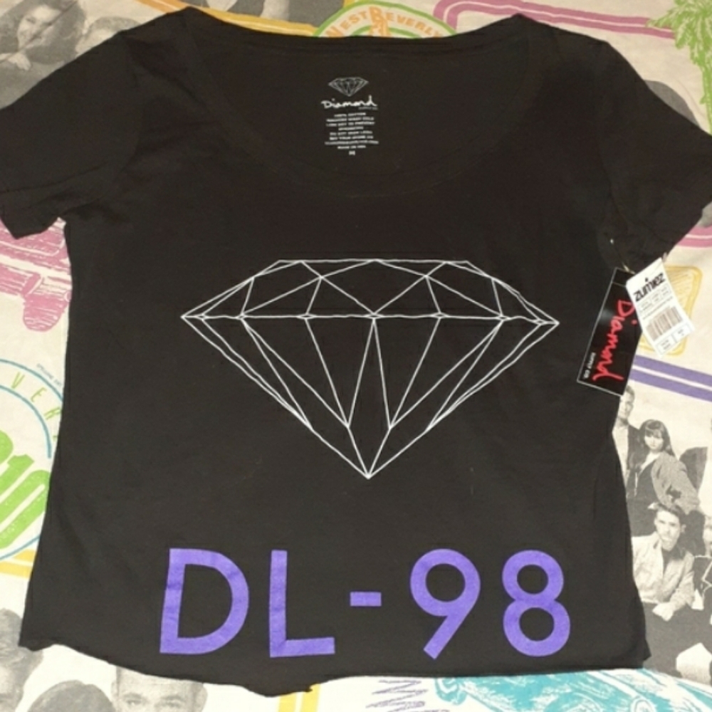 New Diamond Supply Co Cut Crop Top Shirt DL-98